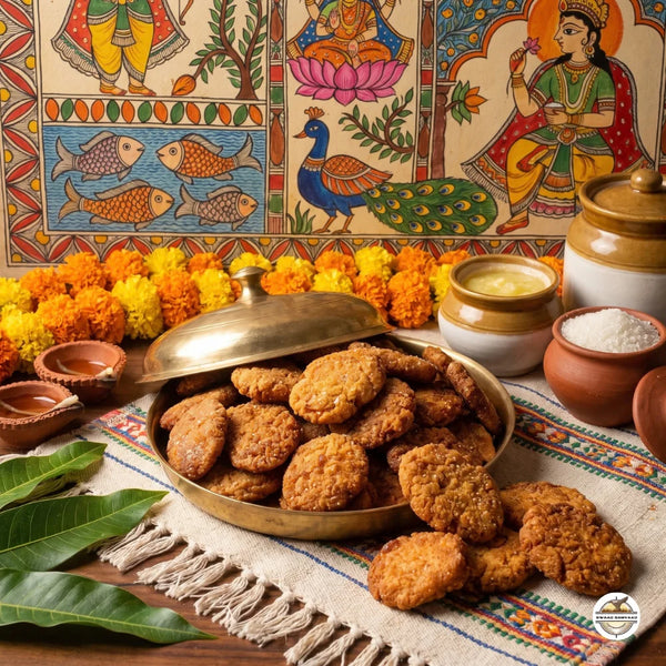 Combo Pack of 1 Gud Thekua 500g & 1 chini Thekua 500g