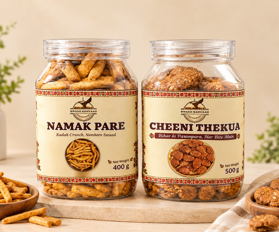 Combo Pack of 1 Cheeni Thekua 500g & 1 Namak Pare 400g