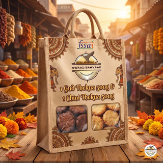 Combo Pack of 1 Gud Thekua 500g & 1 chini Thekua 500g